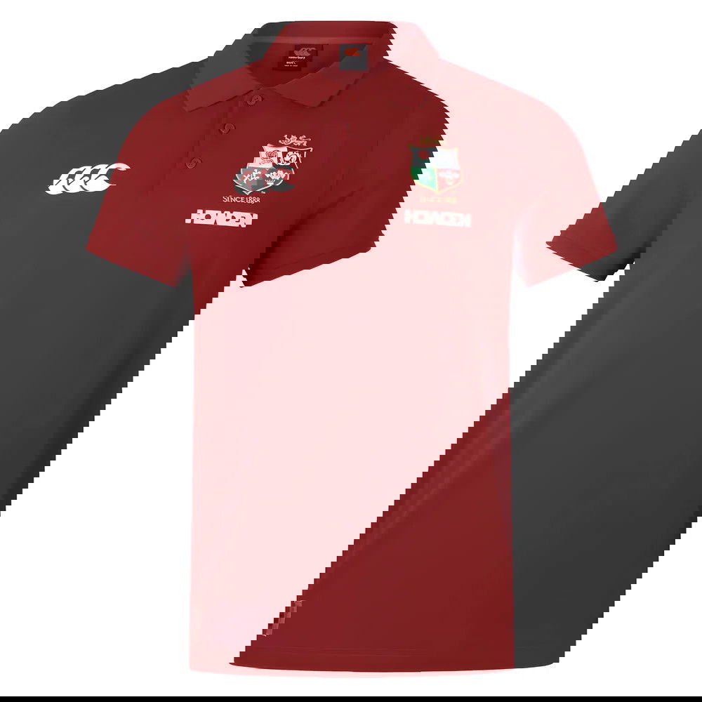 2024-2025 British & Irish Lions Pique Polo Shirt (Red)