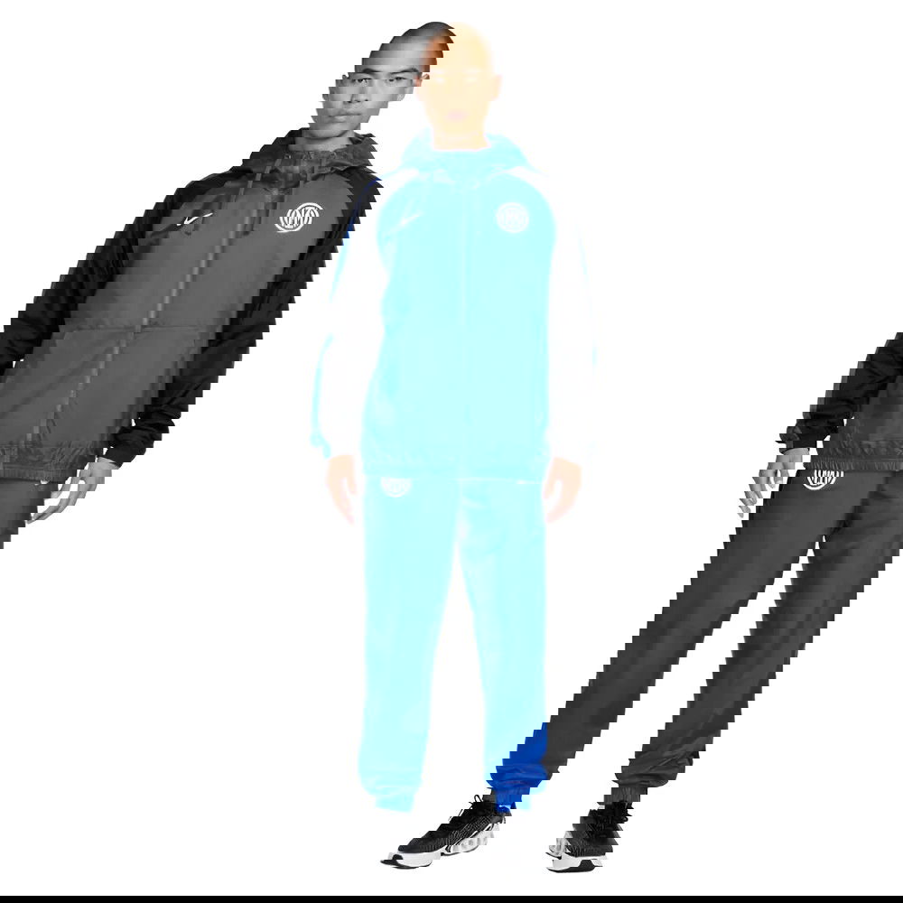 2024-2025 Inter Milan Home Hooded Woven Tracksuit (Blue)