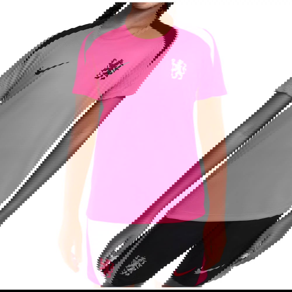 2024-2025 Chelsea Strike Dri-Fit Training Shirt (Pink) - Kids