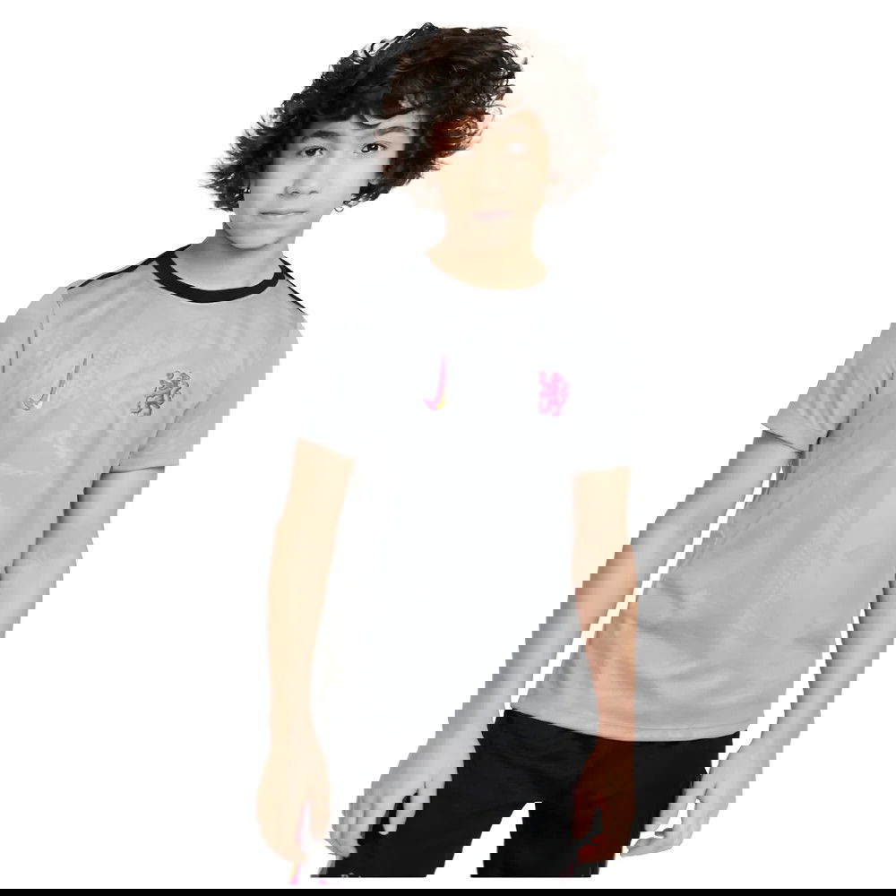 2024-2025 Chelsea Third Academy Pre-Match Shirt (Grey) - Kids