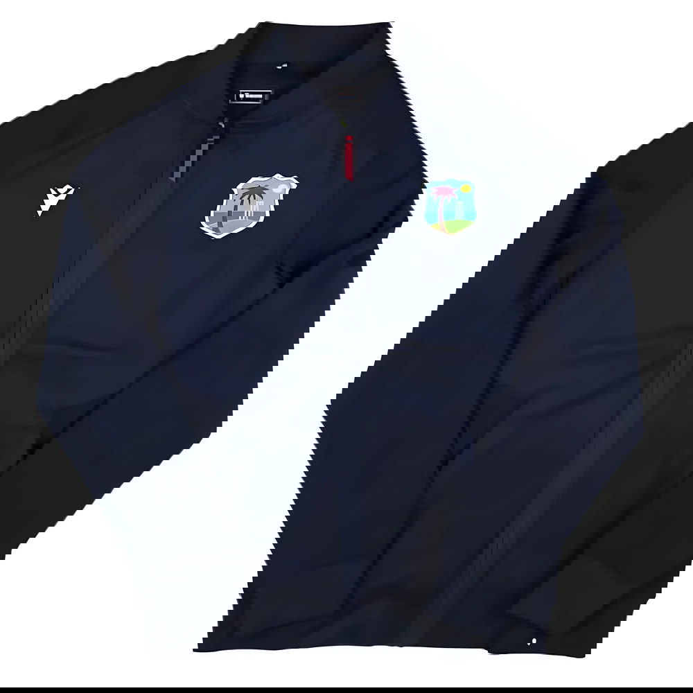 2025 West Indies Cricket Full Zip Tracksuit Jacket (Navy)