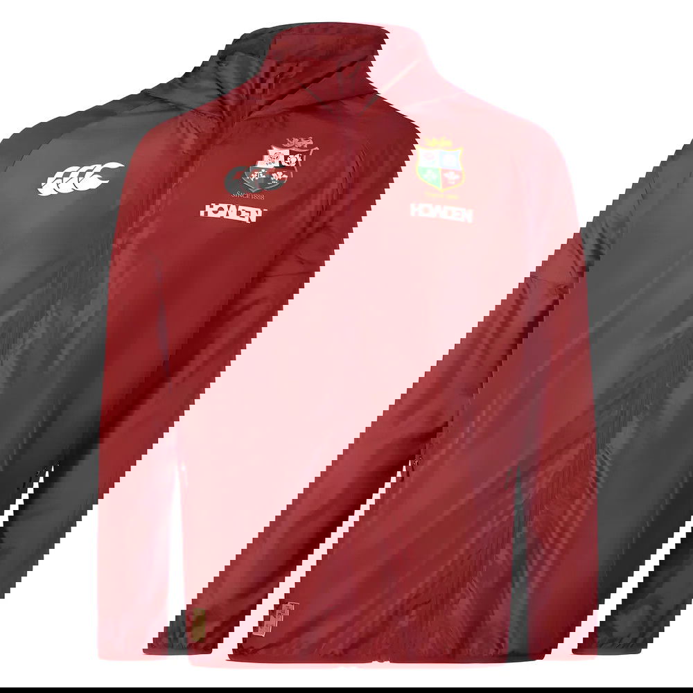 2025 British & Irish Lions Lightweight Rain Jacket (Red)