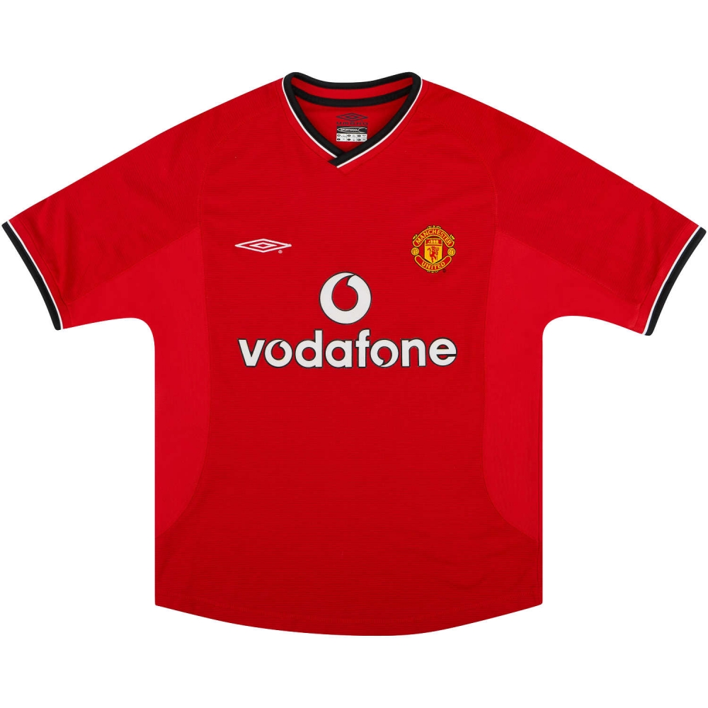 Manchester United 2000-02 Home Shirt ((Excellent) XXL)