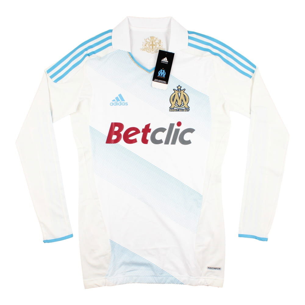 Marseille 2011-12 Player Spec Long Sleeve Home Shirt ((Excellent) L) ((Excellent) L)