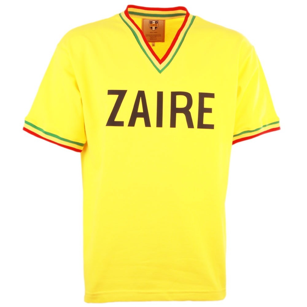 Zaire 1974 World Cup Yellow Retro Football Shirt