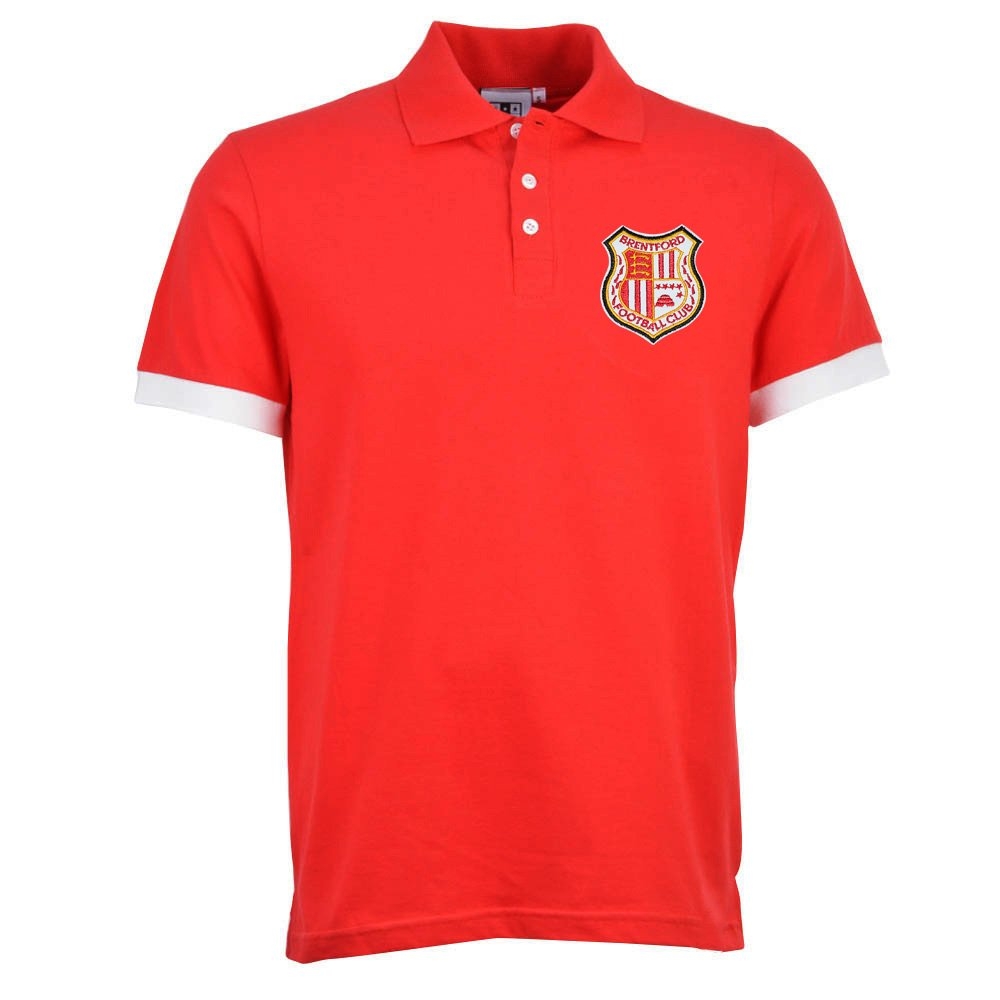 Brentford Red/White Polo