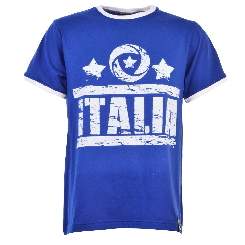 Italia T-Shirt - Royal/White Ringer