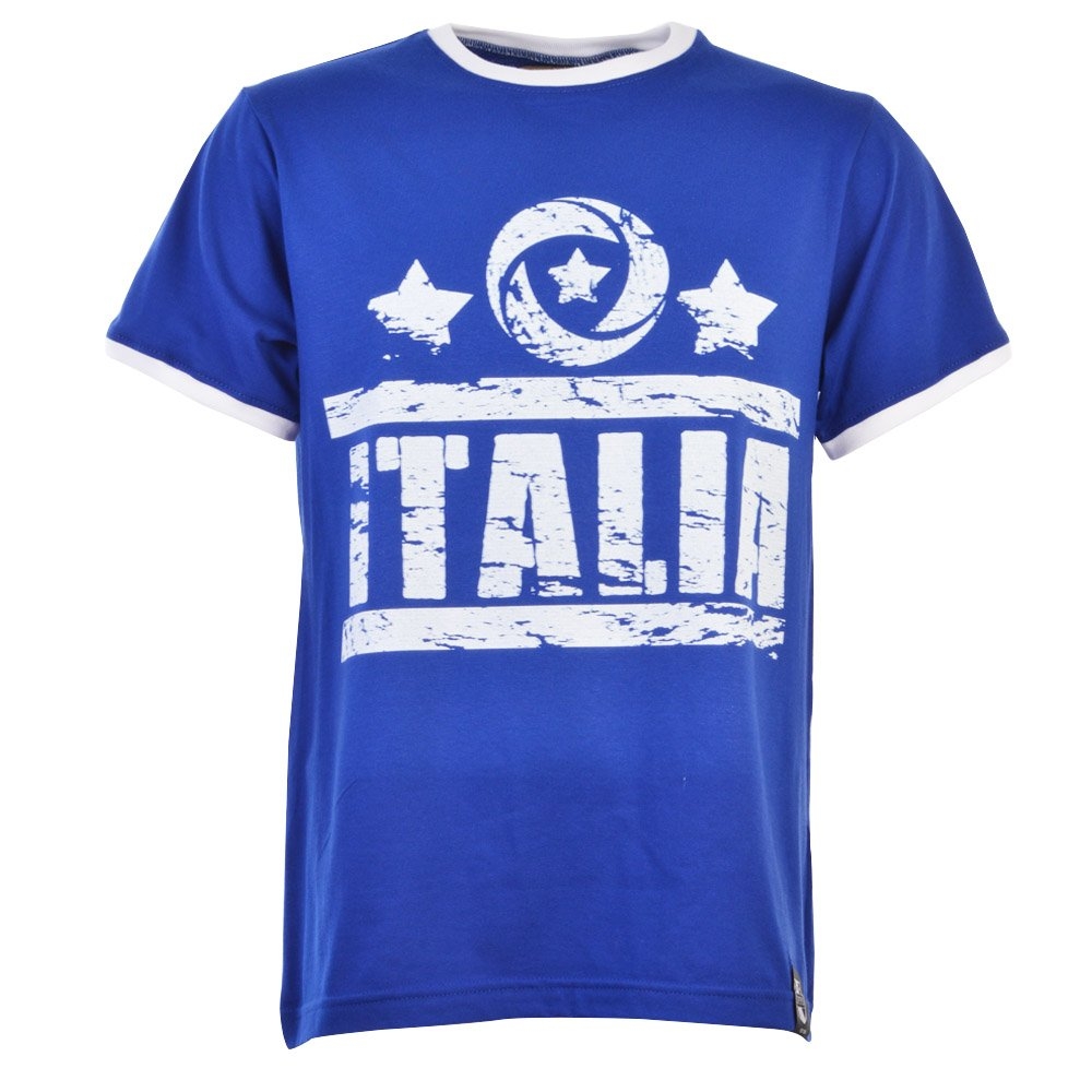 Italia T-Shirt - Royal/White Ringer
