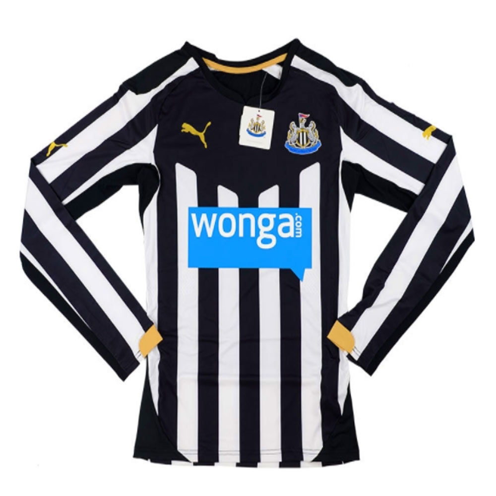 2014-15 Newcastle Puma Authentic ACTV Home Long Sleeve Football Shirt