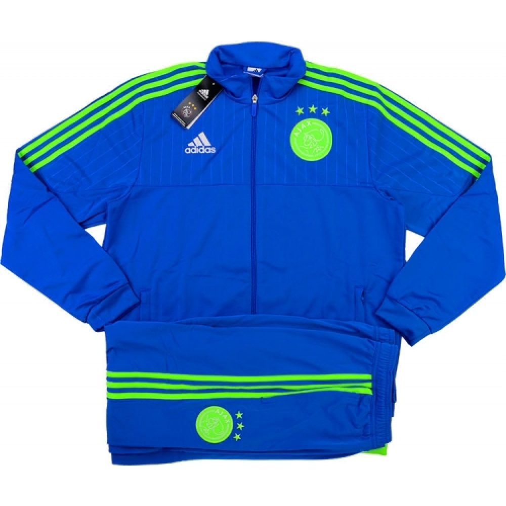 2015-16 Ajax Adidas Presentation Tracksuit (Blue)