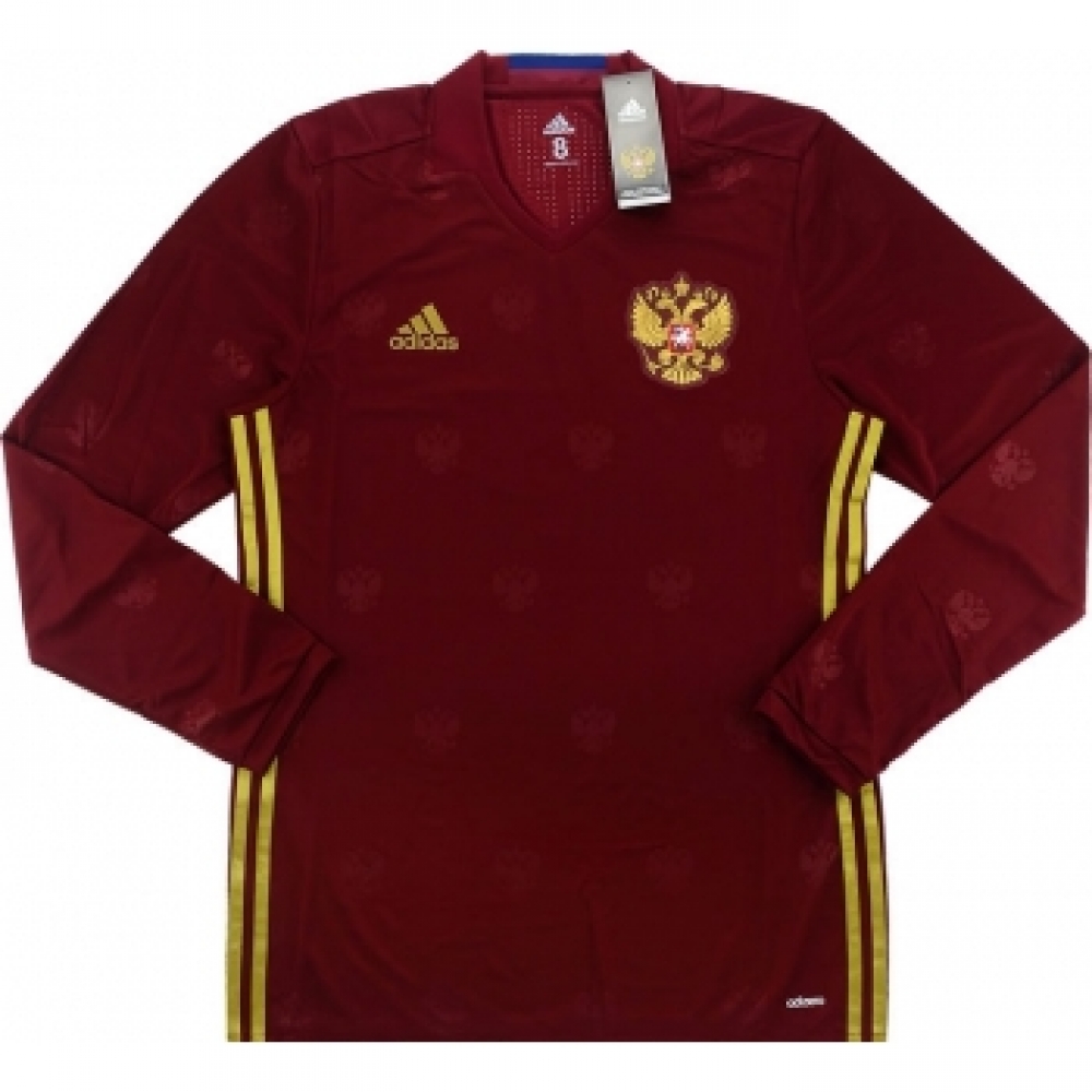 2016-17 Russia Adidas Away Long Football Shirt - $72.95 Teamzo.com