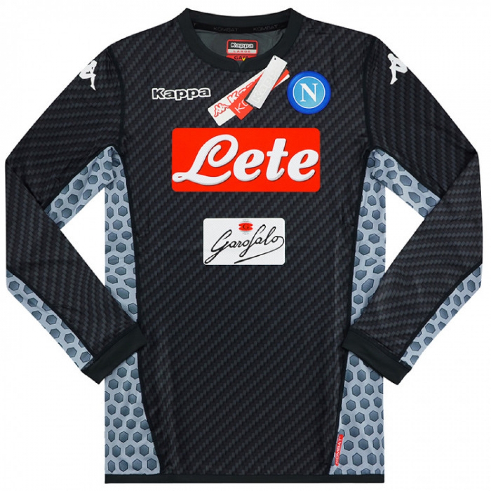 2017-2018 Napoli Kappa Fourth Authentic Football Shirt