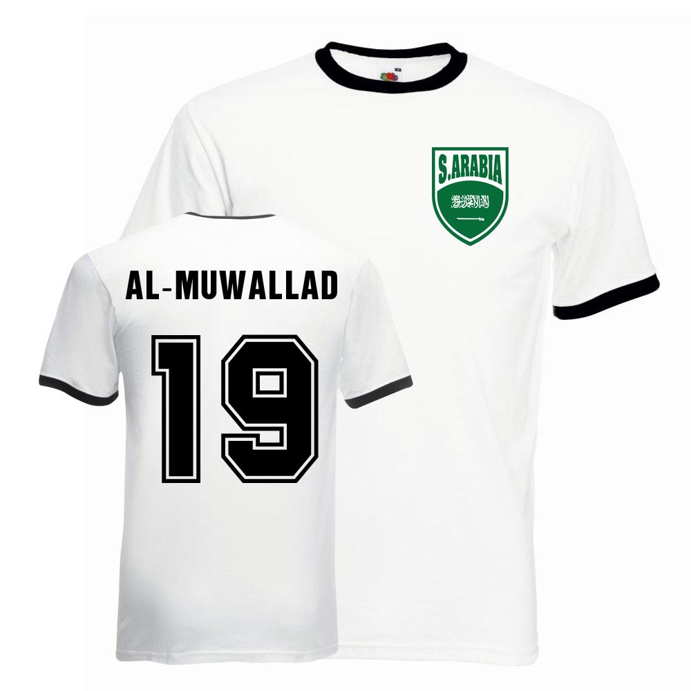 Fahad Al-muwallad Saudi Arabia Ringer Tee (white-black)