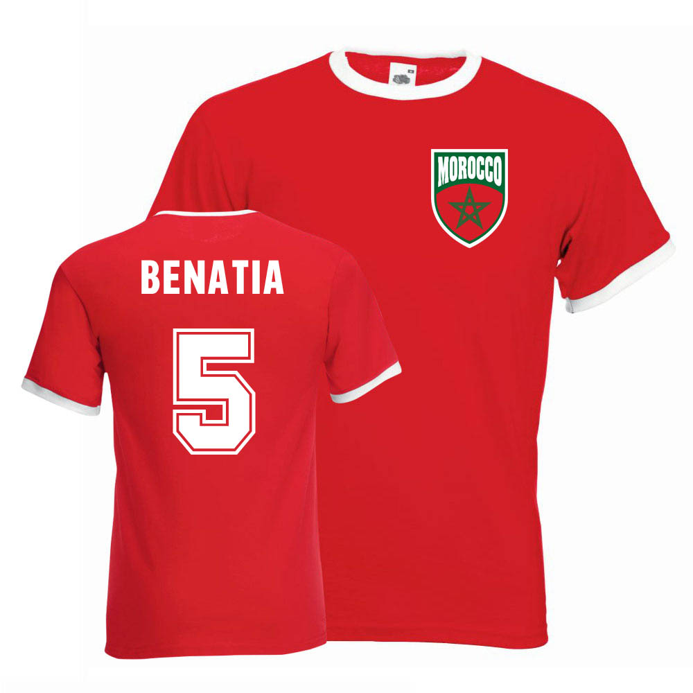 Medhi Benatia Morocco Ringer Tee (red)