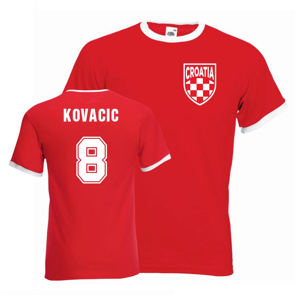 Mateo Kovacic Croatia Ringer Tee (red)