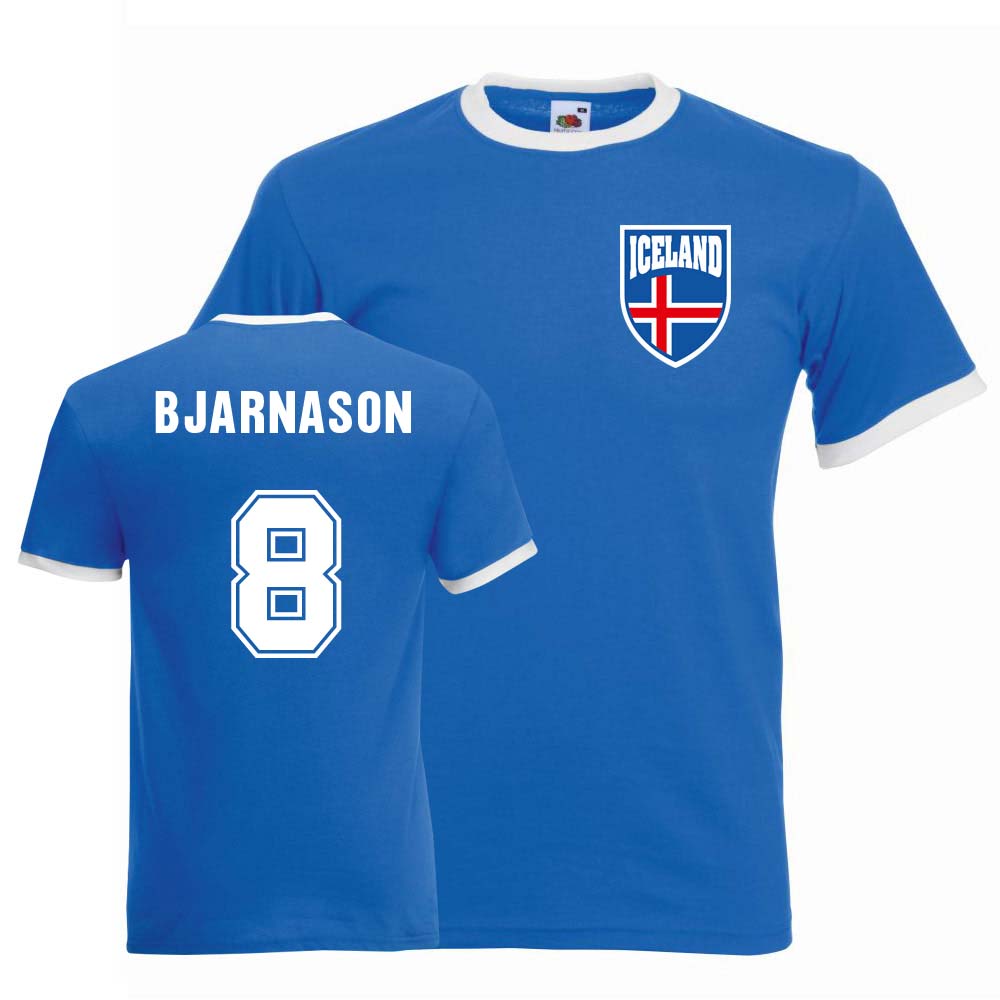 Birkir Bjarnason Iceland Ringer Tee (blue)