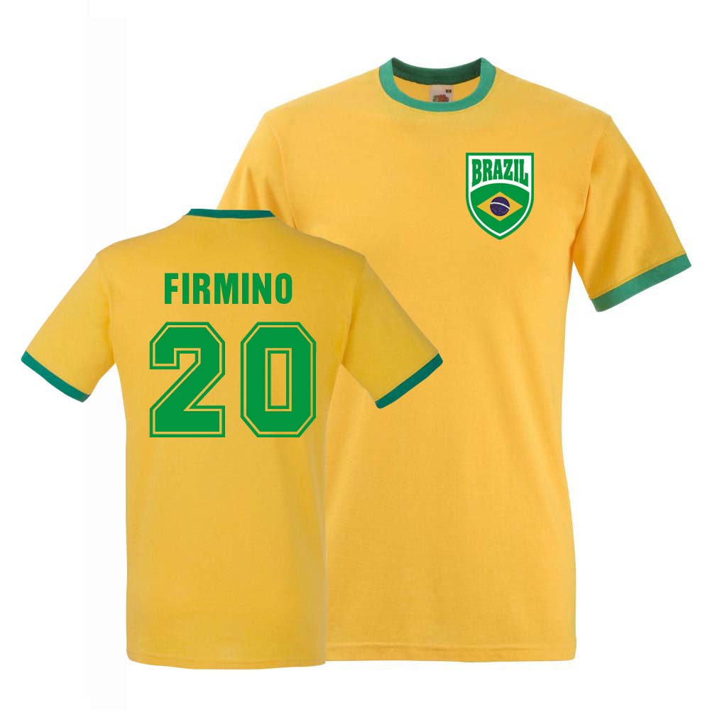 Roberto Firmino Brazil Ringer Tee (yellow)