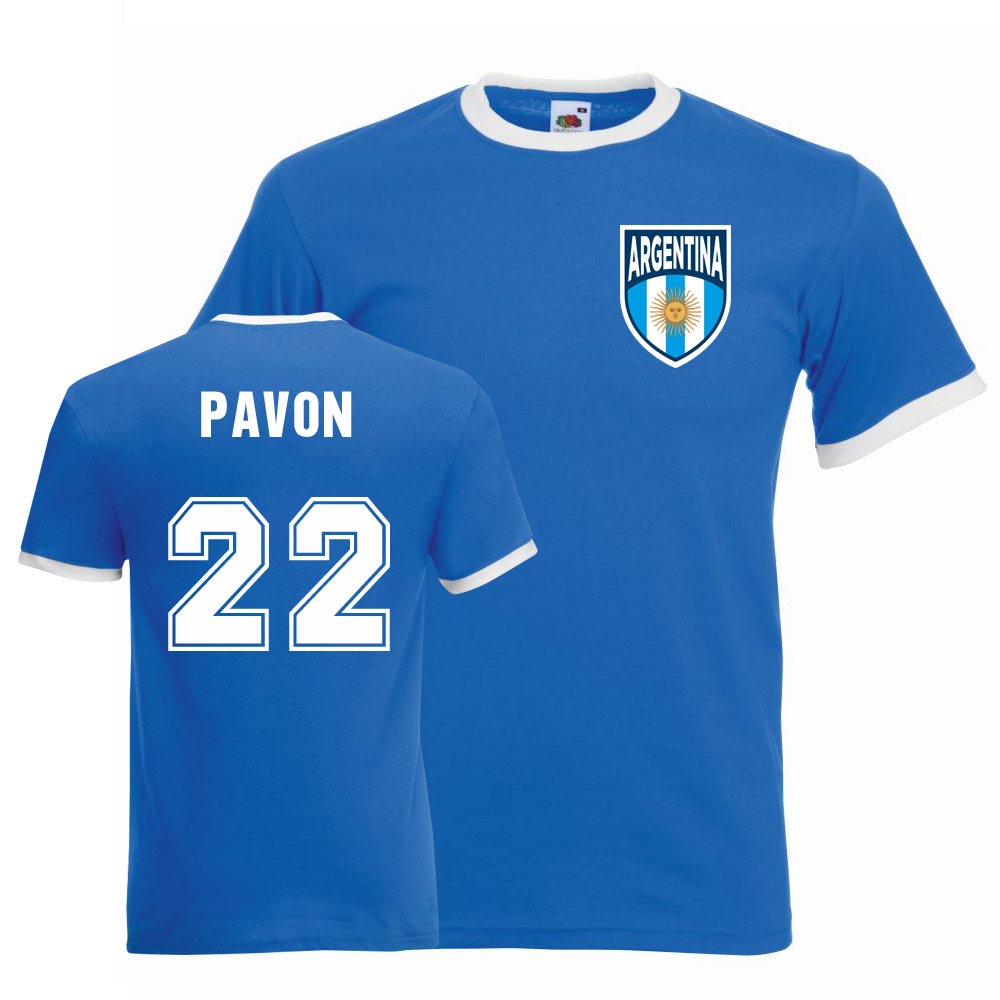 Cristian Pavon Argentina Ringer Tee (blue)