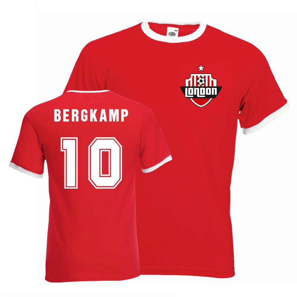 Dennis Bergkamp Arsenal Ringer Tee (red)