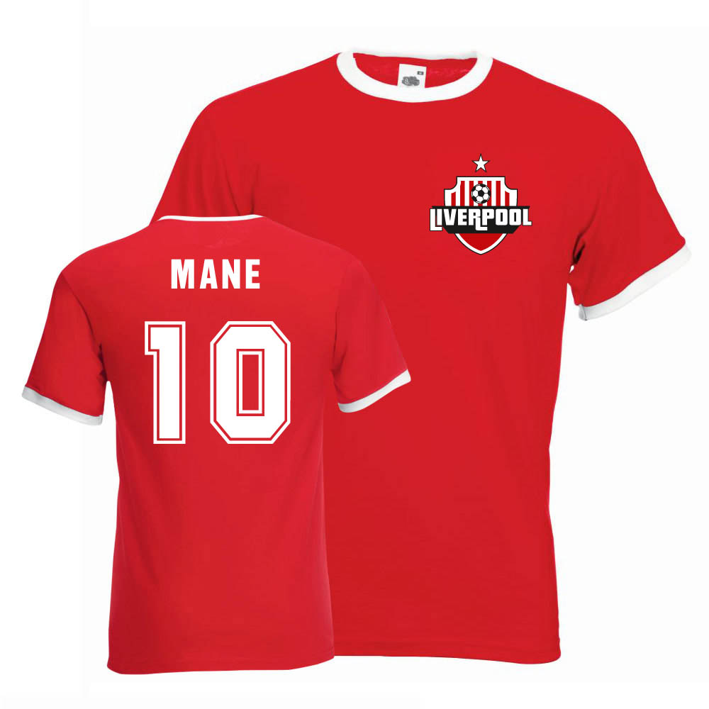 Sadio Mane Liverpool Ringer Tee (red)