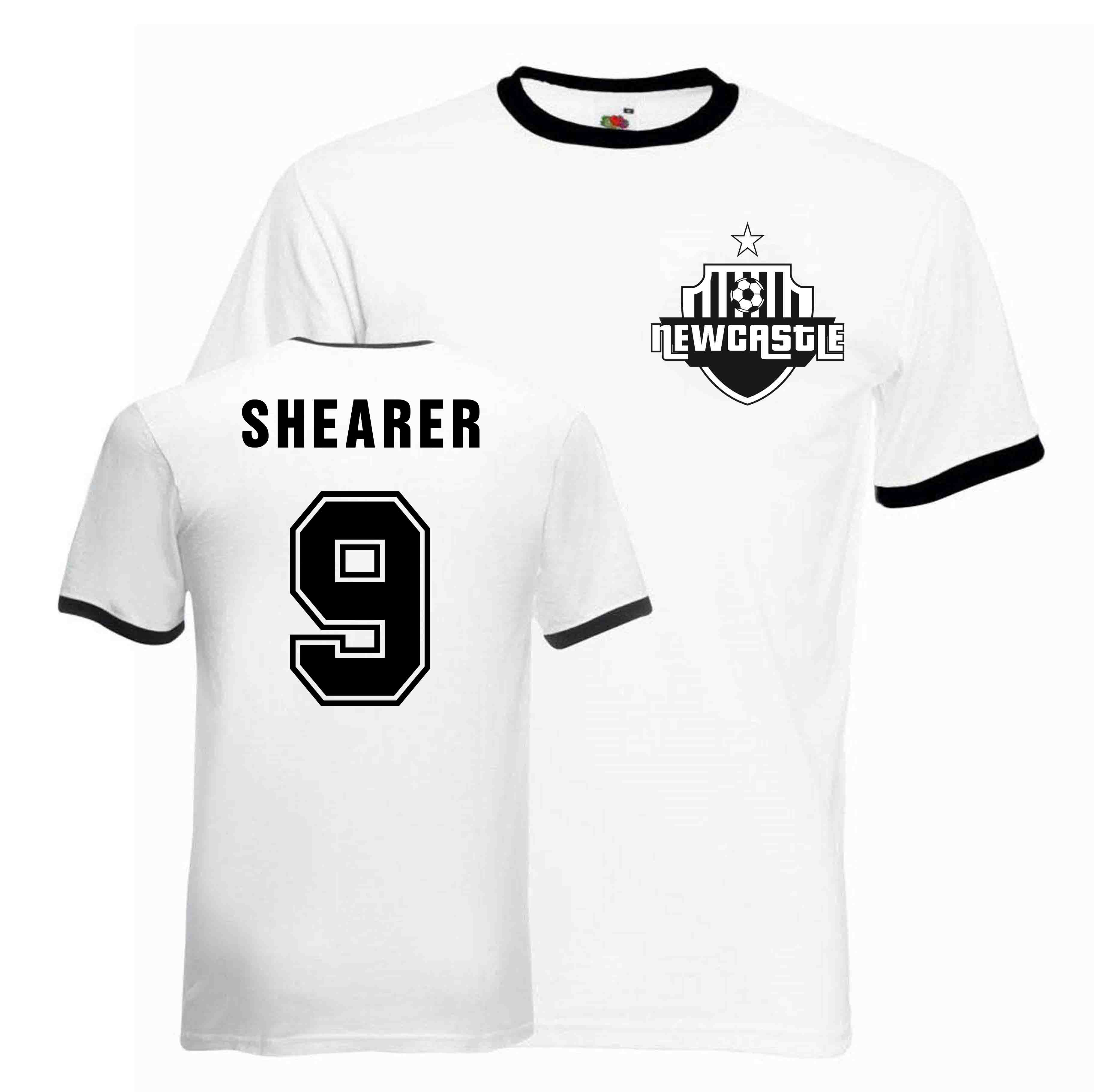 Alan Shearer Newcastle Ringer Tee (black)