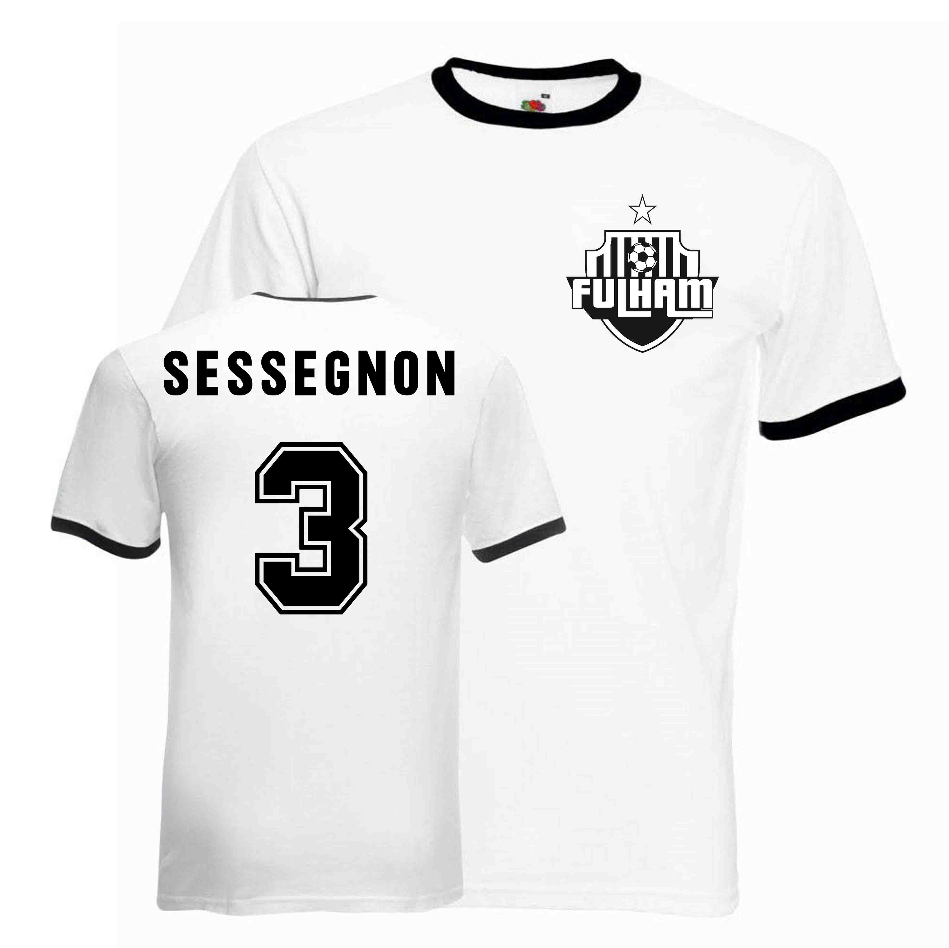 Ryan Sessegnon Fulham Ringer Tee (white-black)