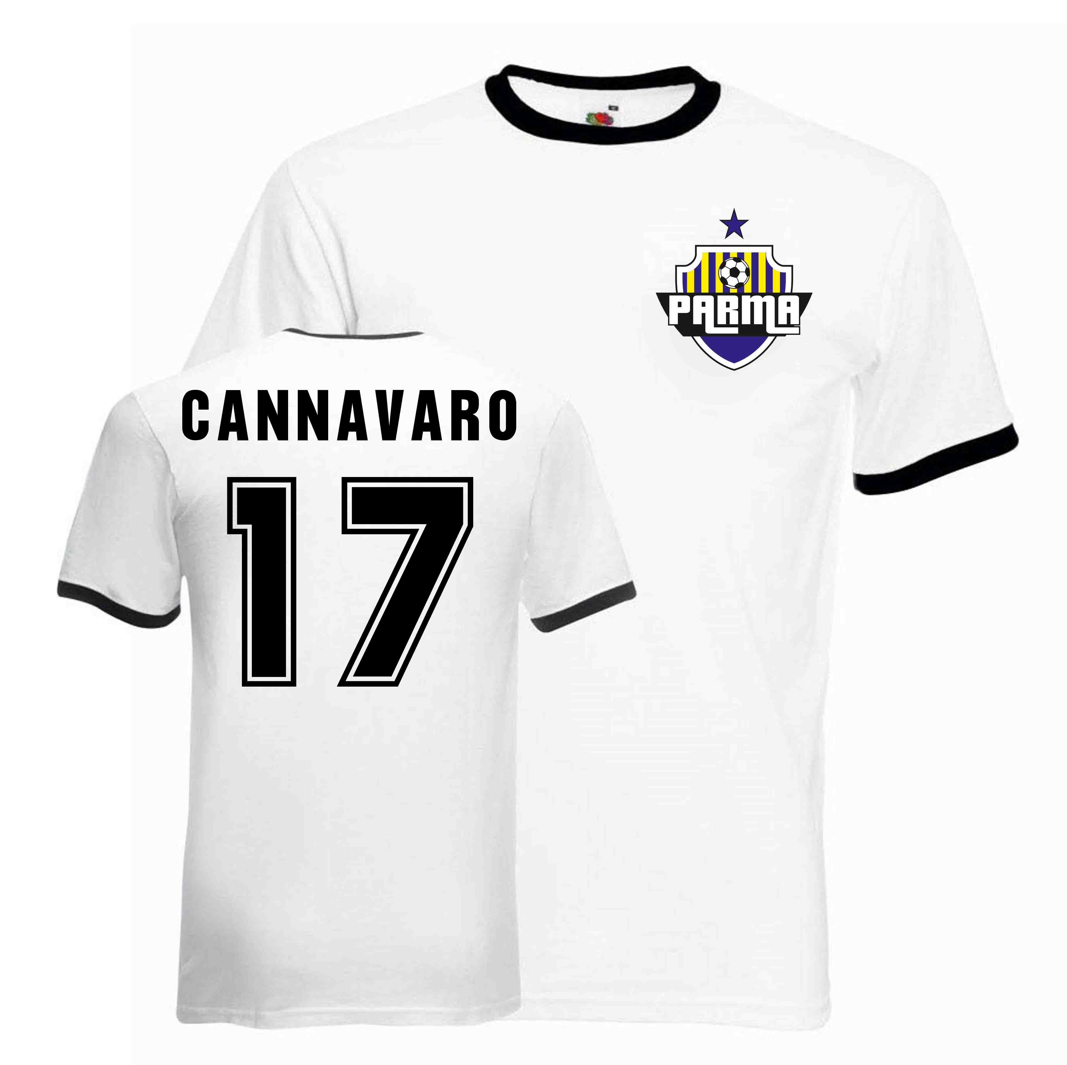 Fabio Cannavaro Parma Ringer Tee (white-black)