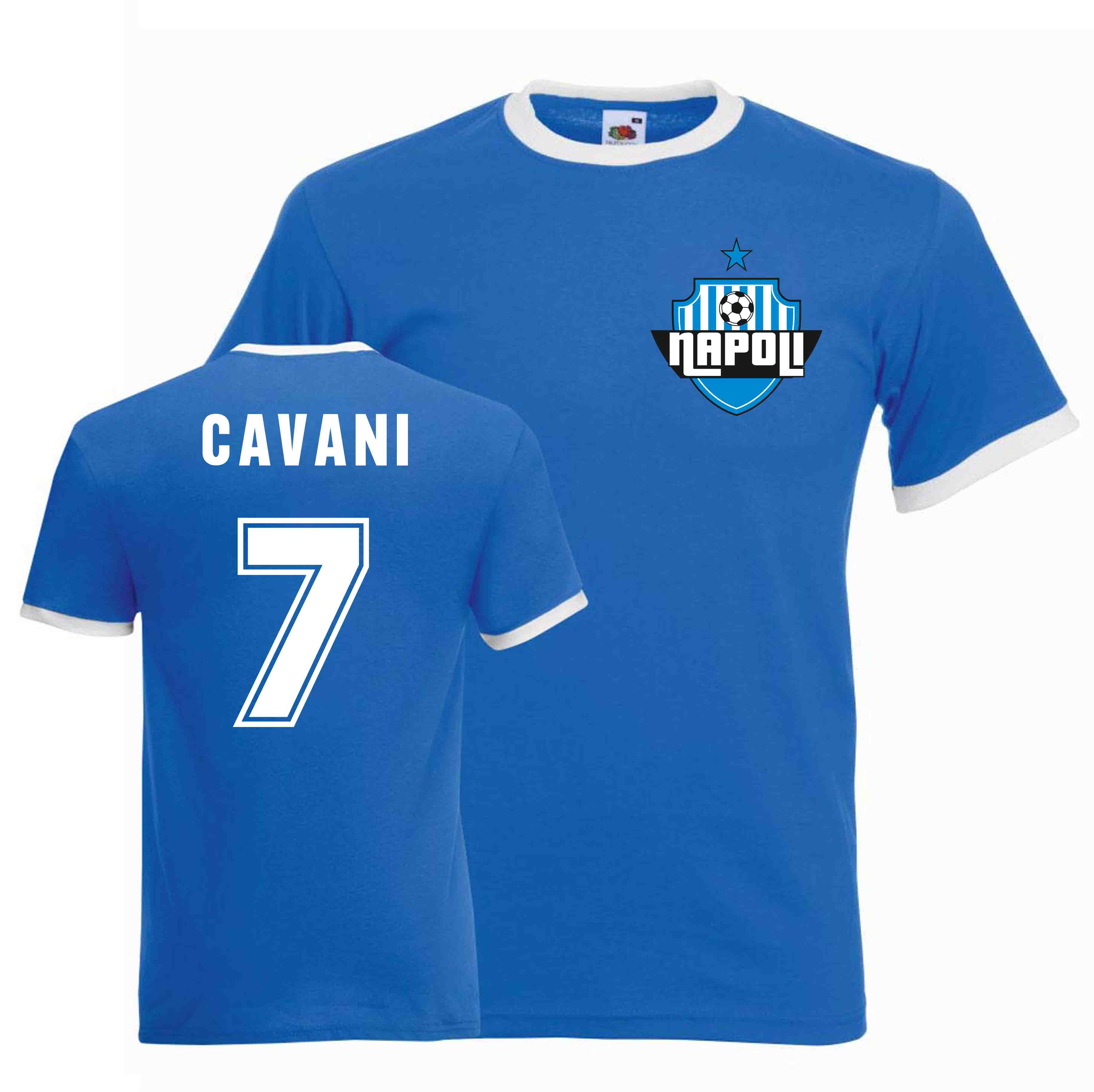 Edinson Cavani Napoli Ringer Tee (blue)