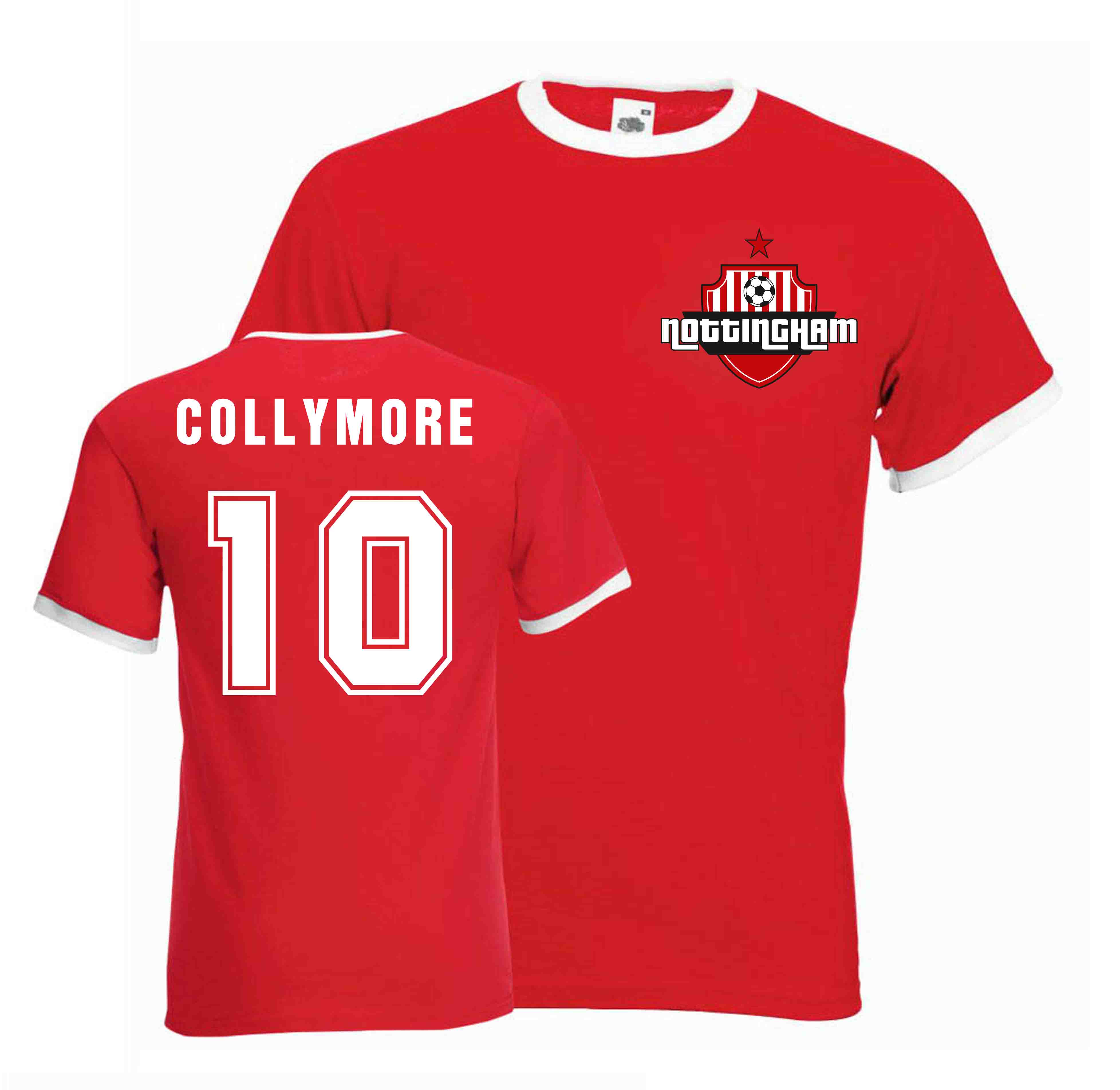 Stan Collymore Nottingham Forest Ringer Tee (red)