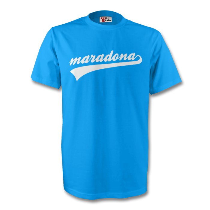 Diego Maradona Argentina Signature Tee (sky Blue)