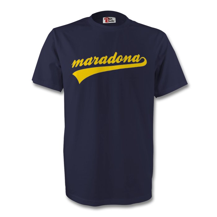 Diego Maradona Boca Juniors Signature Tee (navy) - Kids