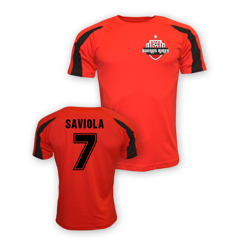 Javier Saviola River Plate Sports Training Jersey (red)