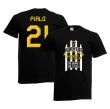 2012 Juventus Champions T-Shirt (Black) - Pirlo 21