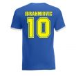 Zlatan Ibrahimovic Sweden Ringer Tee (blue)