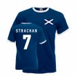 Gordon Strachan Scotland Ringer Tee (navy)