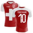 2024-2025 Switzerland Flag Concept Football Shirt (Your Name) -Kids