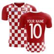 2023-2024 Croatia Flag Concept Football Shirt (Your Name) -Kids