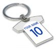 Personalised England Football Shirt Key Ring