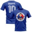 Kylian Mbappe France Illustration T-Shirt (Blue)