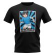 Diego Maradona Napoli Legend Series T-Shirt (Black)