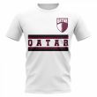Qatar Core Football Country T-Shirt (White)