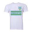 Uzbekistan Core Football Country T-Shirt (White)