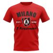 Ac Milan Established Football T-Shirt (Red)