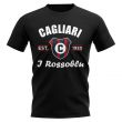 Cagliari Established Football T-Shirt (Black)