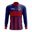 Namibia Concept Football Half Zip Midlayer Top (Blue-Red)