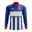 Slovenia Concept Football Half Zip Midlayer Top (Blue-White)