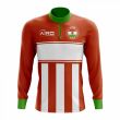 Niger Concept Football Half Zip Midlayer Top (Orange-White)