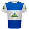 Nicaragua Flag Sublimated Sports Jersey