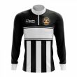 Uganda Concept Football Half Zip Midlayer Top (Black-White)