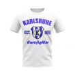 Karlsruhe Established Football T-Shirt (White)